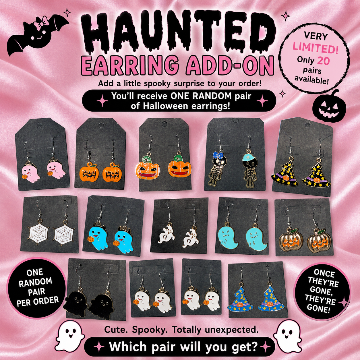 Haunted Mystery Earrings✨🐈‍⬛LIMITED EDITION✨🐈‍⬛